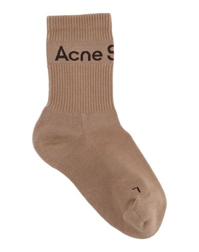 Acne Studios Man Socks & Hosiery Camel Size 4-7 Paper, Nylon, Elastane In Beige