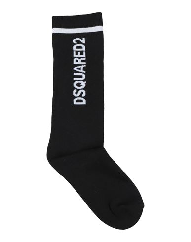 Shop Dsquared2 Toddler Boy Socks & Hosiery Black Size 4 Cotton, Nylon, Elastane