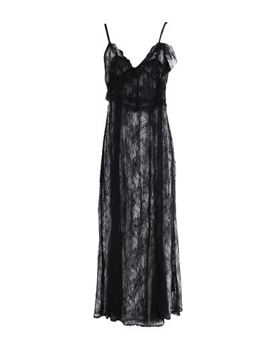 Topshop Woman Slip Dress Black Size 12 Polyester