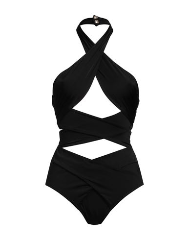 Balmain Woman One-piece Swimsuit Black Size 6 Polyamide, Elastane