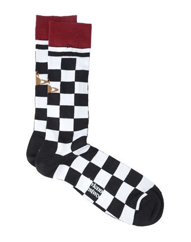 Shop Vivienne Westwood Man Socks & Hosiery Black Size 7 Merino Wool, Polyamide, Elastane