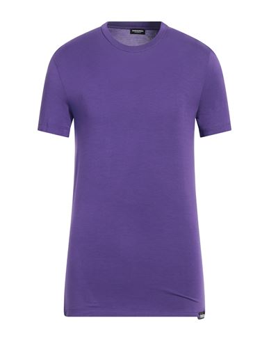 Dsquared2 Man Undershirt Purple Size L Modal, Elastane