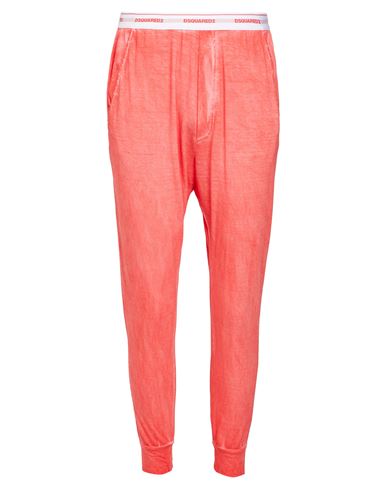 Dsquared2 Man Sleepwear Coral Size M Cotton, Linen In Red