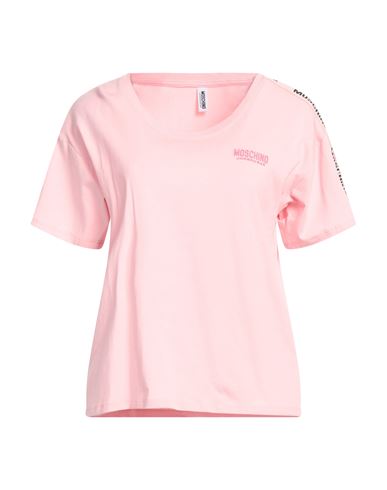 Shop Moschino Woman Undershirt Light Pink Size L Cotton, Elastane