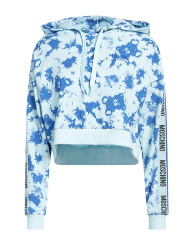 Shop Moschino Woman Sleepwear Sky Blue Size L Cotton, Elastane