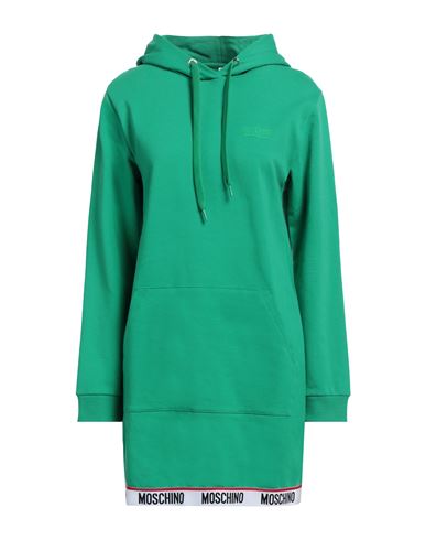 Moschino Woman Sleepwear Green Size L Cotton, Elastane