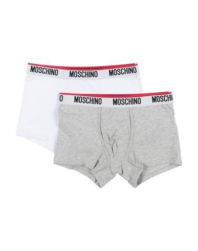 Moschino Man Boxer Grey Size L Cotton, Elastane In Gray