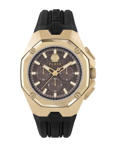 Philipp Plein Octagon Chronograph Watch Man Wrist Watch Gold Size Onesize Stainless Steel