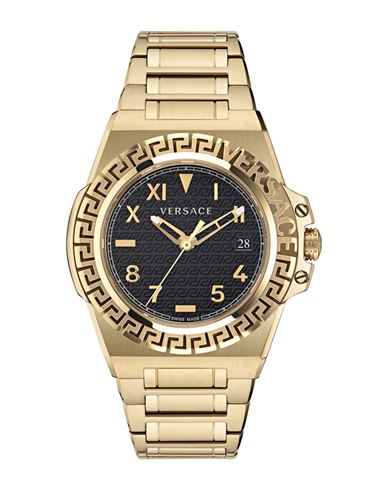 Versace Greca Reaction Bracelet Watch In Gold