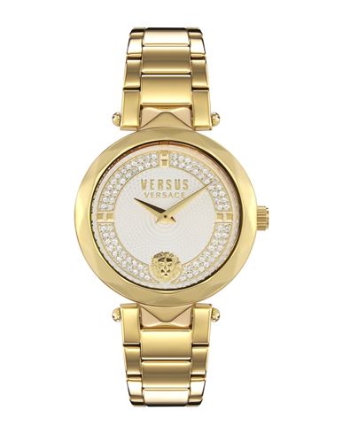 Versus Versace Covent Garden Crystal Watch Woman Wrist Watch Gold Size Onesize Stainless Steel