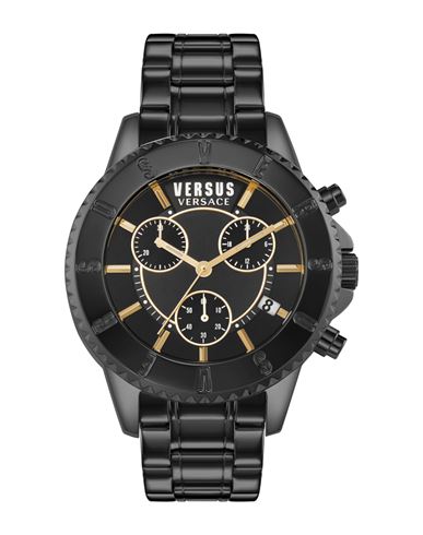 Versus Versace Tokyo Chronograph Watch Man Wrist Watch Black Size Onesize Stainless Steel