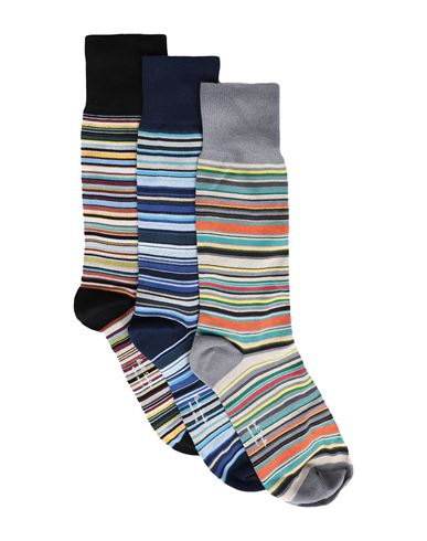 Paul Smith Man Socks & Hosiery Grey Size Onesize Cotton, Polyamide, Elastane In Multi