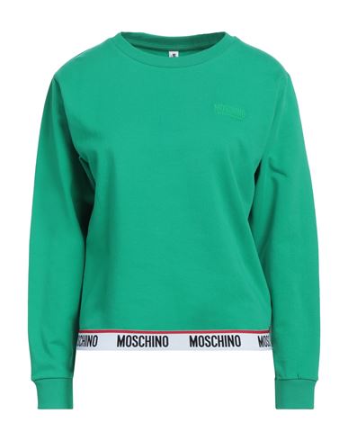 Shop Moschino Woman Undershirt Green Size L Cotton, Elastane