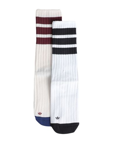 Adidas Originals Premium Mid Crew Sock 2pp Woman Socks & Hosiery White Size 2.5-4 Cotton, Recycled P