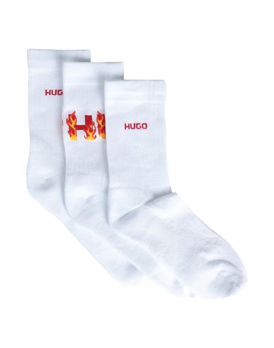 Shop Hugo Man Socks & Hosiery White Size 10-13 Cotton, Polyamide, Elastane