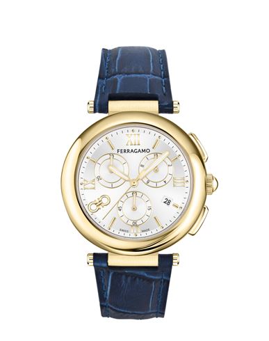 Ferragamo Legacy Chronograph Watch Woman Wrist Watch Gold Size Onesize Stainless Steel