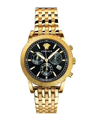 Versace Sport Tech Chronograph Watch Woman Wrist Watch Gold Size Onesize Stainless Steel