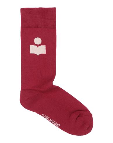 Isabel Marant Woman Socks & Hosiery Magenta Size Onesize Cotton, Polyamide, Elastane In Red