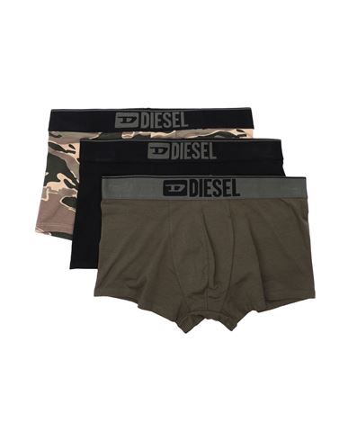 Diesel Man Boxer Military Green Size Xl Cotton, Elastane