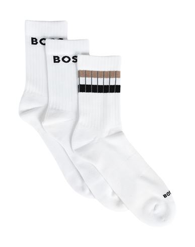 Shop Hugo Boss Boss Man Socks & Hosiery White Size Onesize Cotton, Polyamide, Elastane