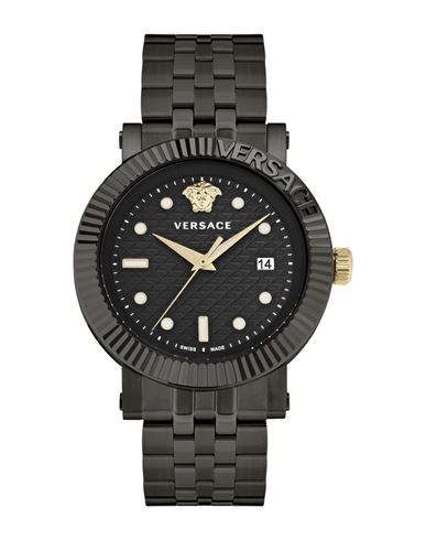 Versace V-classic Bracelet Watch Man Wrist Watch Black Size - Stainless Steel