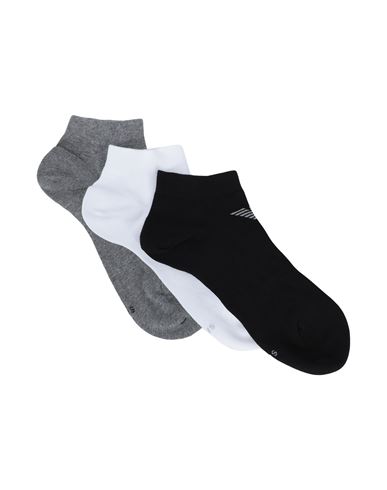 Shop Emporio Armani Men's Knit Sneaker S Man Socks & Hosiery Black Size S/m Cotton, Polyamide, Elastane