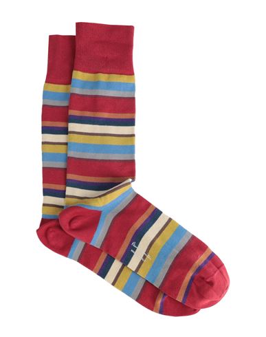 Shop Paul Smith Man Socks & Hosiery Red Size Onesize Cotton, Polyamide, Elastane
