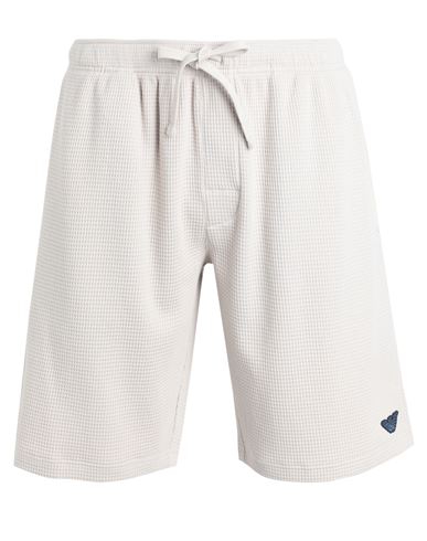 Shop Emporio Armani Man Shorts & Bermuda Shorts Cream Size L Cotton In Beige