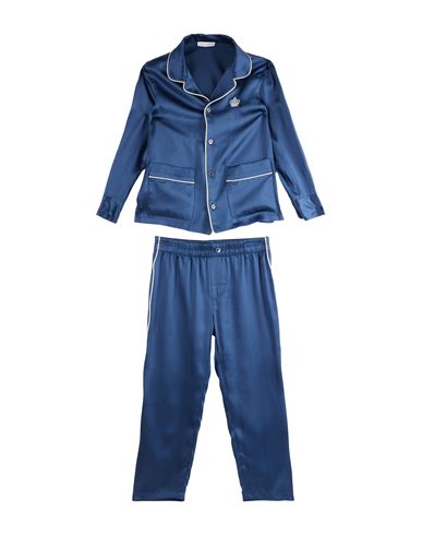 Dolce & Gabbana Babies'  Toddler Boy Dressing Gown Or Bathrobe Navy Blue Size 3 Silk
