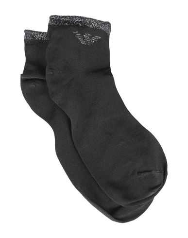 Shop Emporio Armani Woman Socks & Hosiery Black Size Onesize Viscose, Polyamide, Cotton, Elastane, Polyes