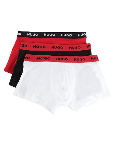 Hugo Man Boxer White Size Xxl Cotton, Elastane In Metallic