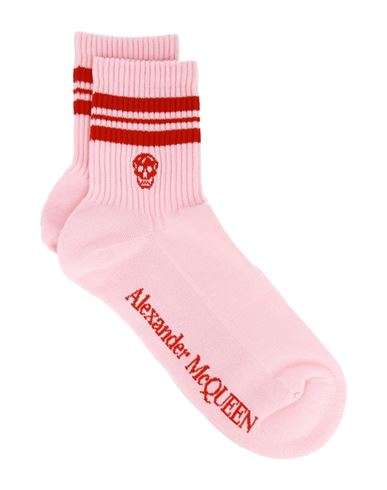 Shop Alexander Mcqueen Stripe And Skull Sport Socks Woman Socks & Hosiery Multicolored Size L Cotton, Pol In Fantasy