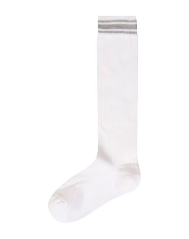 Brunello Cucinelli Socks Woman Socks & Hosiery White Size 6 Cotton