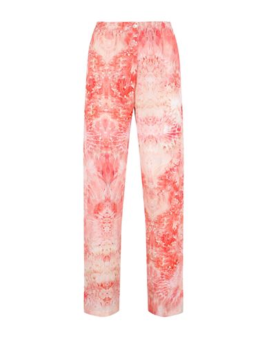 Shop Alexander Mcqueen Floral Print Pajama Pants Woman Sleepwear Multicolored Size 8 Silk In Fantasy