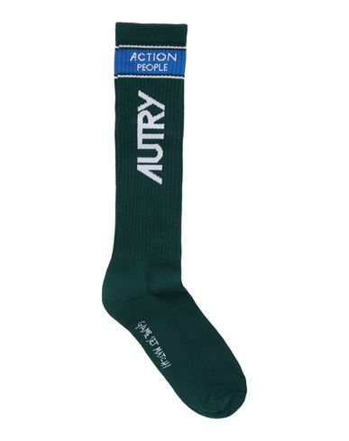 Autry Man Socks & Hosiery Dark Green Size 10-11 Cotton, Elastane, Nylon