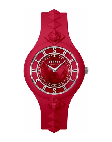 Versus Versace Fire Island Studs Strap Watch Woman Wrist Watch Red Size - Stainless Steel