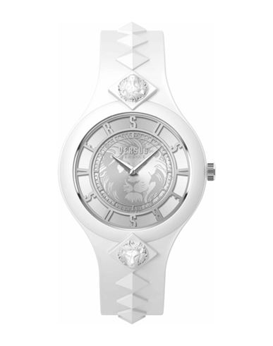 Versus Versace Fire Island Studs Strap Watch Woman Wrist Watch White Size - Stainless Steel