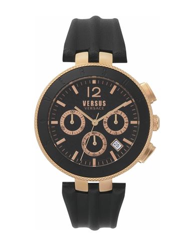 VERSUS VERSUS VERSACE LOGO GENT CHRONO STRAP WATCH MAN WRIST WATCH ROSE GOLD SIZE - STAINLESS STEEL