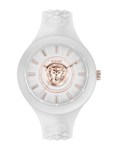 Versus Versace Fire Island Lion Strap Watch Woman Wrist Watch White Size - Stainless Steel