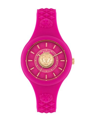Versus Versace Fire Island Lion Strap Watch Woman Wrist Watch Pink Size - Stainless Steel