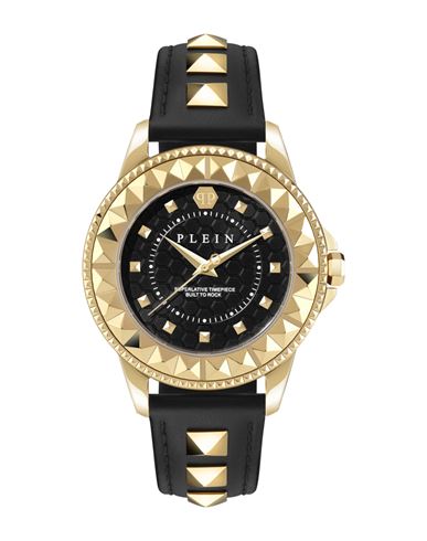 Philipp Plein Plein Lady Rock Leather Watch In Gold