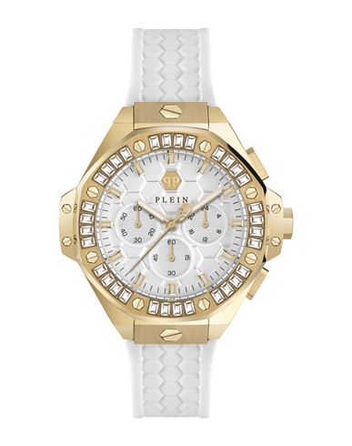 Philipp Plein Plein Chrono Royal Silicone Watch Woman Wrist Watch Gold Size - Stainless Steel