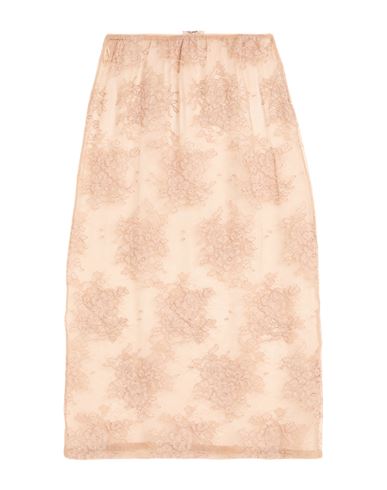 N°21 Woman Midi Skirt Blush Size 4 Polyamide, Cotton, Elastane In Neutral
