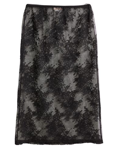 N°21 Woman Slip Dress Black Size 6 Polyamide, Cotton, Elastane In Black