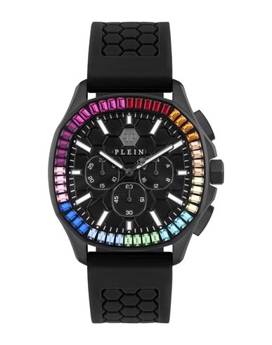 Philipp Plein Plein Philipp Chronograph Watch Man Wrist Watch Black Size - Stainless Steel In Black