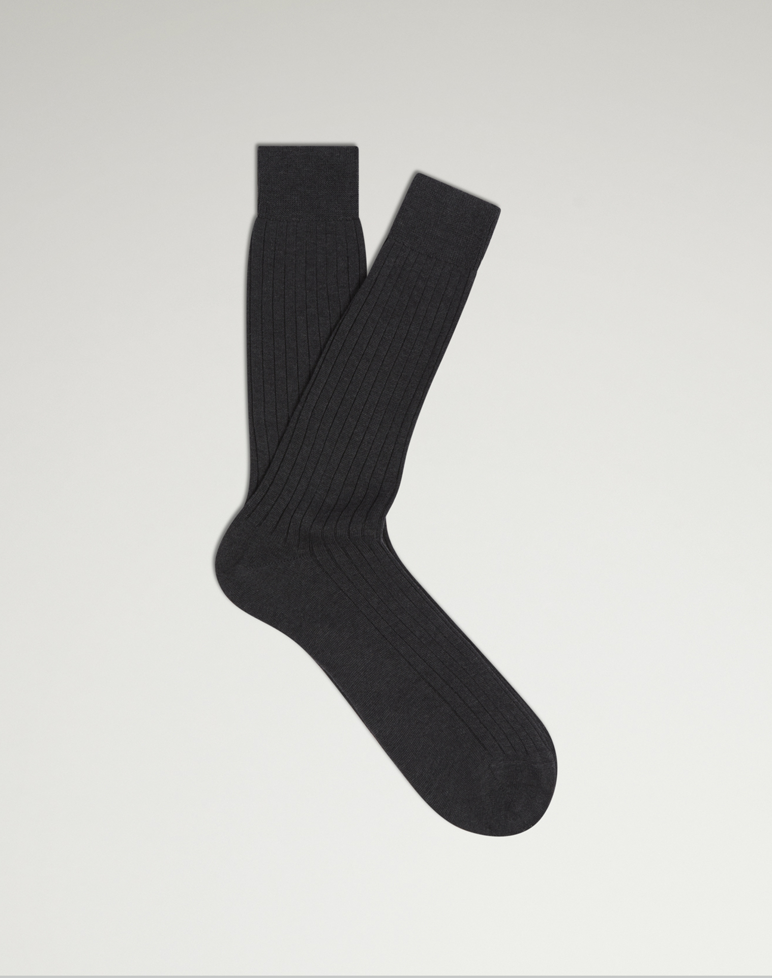 DUNHILL COTTON RIBBED SOCKS 