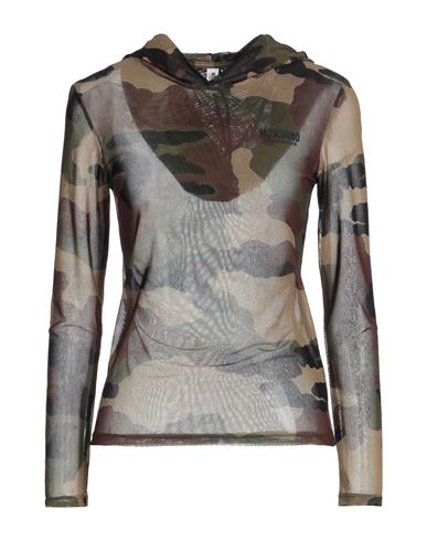 Moschino Underwear Woman Top Military Green Size S Polyamide, Elastane