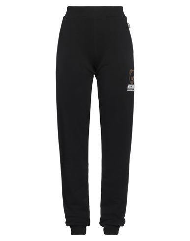 Moschino Woman Pants Black Size L Cotton, Elastane