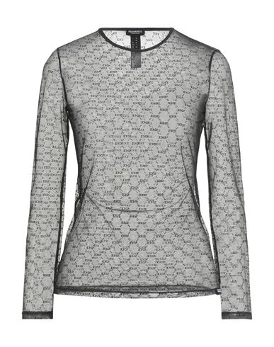 Dsquared2 Underwear Woman Top Black Size 10 Polyamide, Elastane In Black