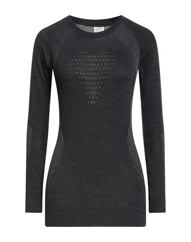 Uyn Woman Sweater Charcoal Size S/m Polyester, Lyocell, Polyamide, Cashmere, Polypropylene In Gray